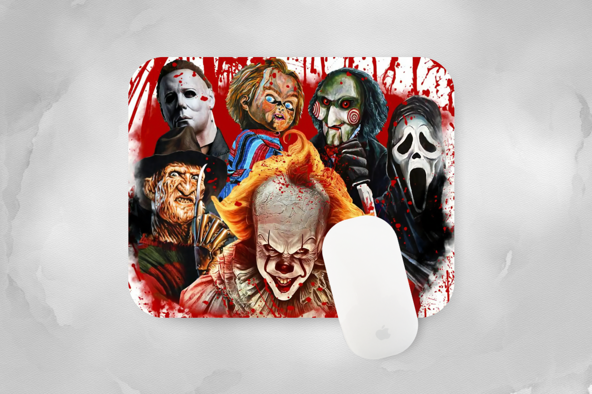 Halloween Scary Villains Mouse Pad