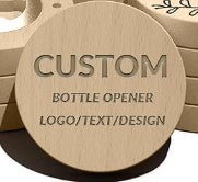 Round Bamboo Bottle Openers