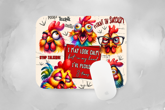 Sarcastic Chickens Mouse Pads