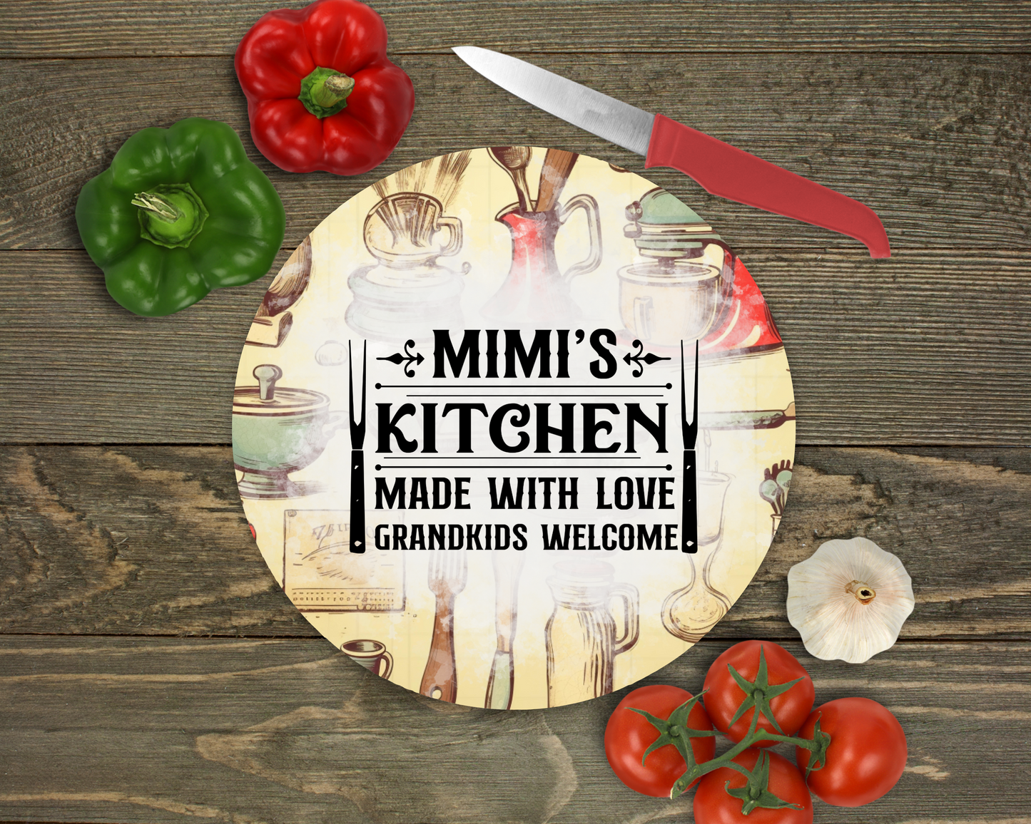 Mimi's Kitchen Glass Cutting Board