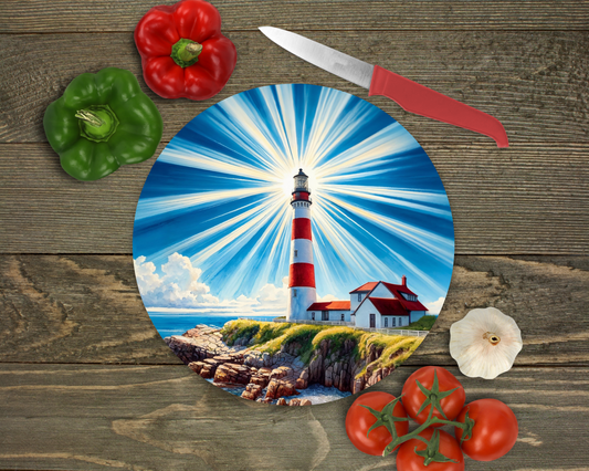Lighthouse Glass Cutting Board
