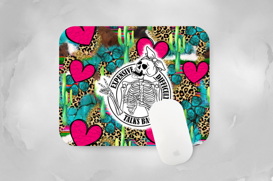 Expensive, Difficult, Talks Back Skeleton Mouse Pad