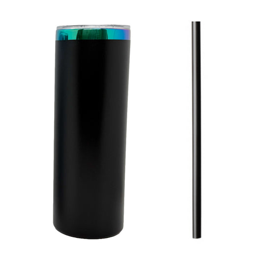 Black Green/Blue Plated 20oz Skinny Tumbler