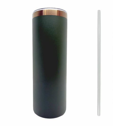 Green Copper Plated 20oz Skinny Tumbler