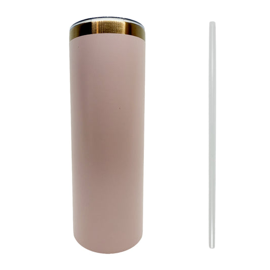 Pink Copper Plated 20oz Skinny Tumbler
