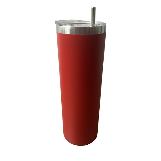 Red Silver Plated 20oz Skinny Tumbler