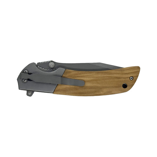 Round Olive Wood Knife