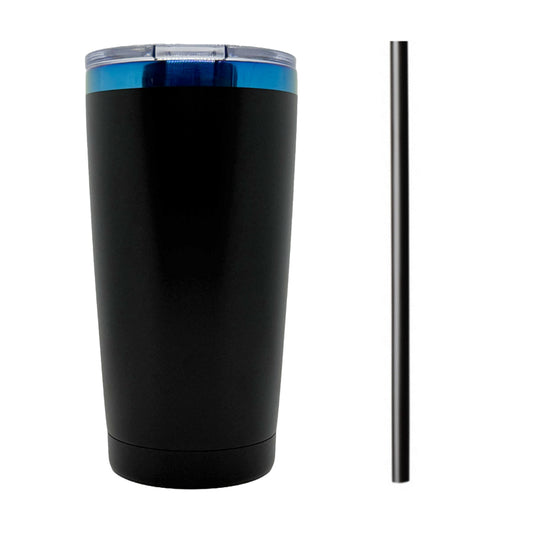 Black Blue-Plated 20oz Tumbler