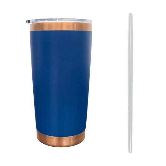 Blue Copper Plated 20oz Tumbler