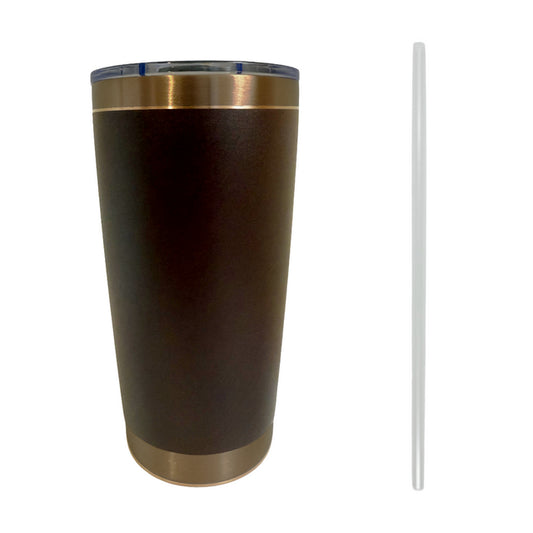 Brown Copper Plated 20oz Tumbler