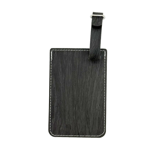Dark Wood Luggage Tag