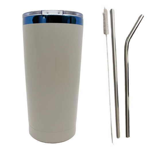 Gray Blue-Plated 20oz Tumbler