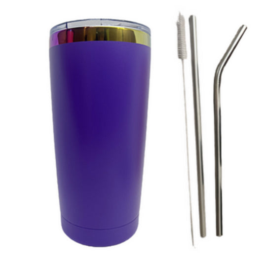 Purple Rainbow Plated 20oz Tumbler